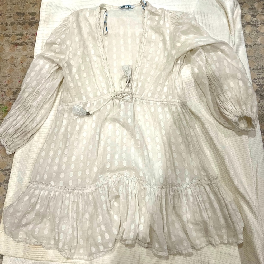 White coverup dress